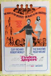 d263 FINDERS KEEPERS one-sheet movie poster '67 English rock & roll!