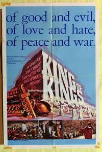 d377 KING OF KINGS one-sheet movie poster '61 Nicholas Ray epic!