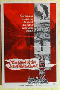 d386 LAND OF THE LONG WHITE CLOUD one-sheet movie poster '62 New Zealand!
