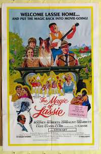 d428 MAGIC OF LASSIE one-sheet movie poster '78 Rooney, famous Collie!