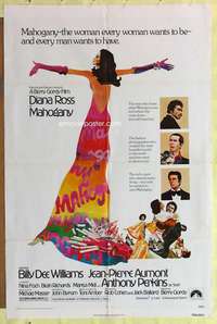 d436 MAHOGANY one-sheet movie poster '75 Diana Ross, Billy Dee Williams
