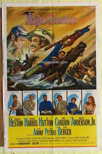 d439 MAJOR DUNDEE one-sheet movie poster '65 Sam Peckinpah, Charlton Heston