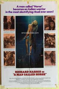 d446 MAN CALLED HORSE one-sheet movie poster '70 Richard Harris, Sioux!