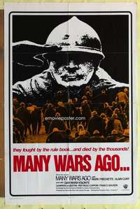 d467 MANY WARS AGO int'l one-sheet movie poster '70 insanity of war!