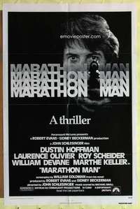 d468 MARATHON MAN one-sheet movie poster '76 Dustin Hoffman, Olivier