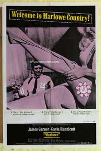 d473 MARLOWE one-sheet movie poster '69 James Garner, Rita Moreno, sexy leg!