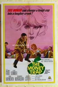 d498 MONEY TRAP one-sheet movie poster '65 Glenn Ford, Elke Sommer, Hayworth