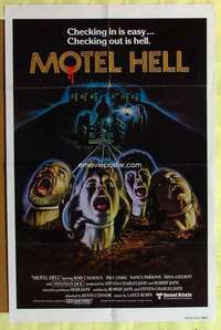 d502 MOTEL HELL int'l one-sheet movie poster '80 Rory Calhoun, wild image!