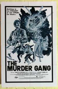 d508 MURDER GANG one-sheet movie poster '76 Timothy Brown, Russ Tamblyn
