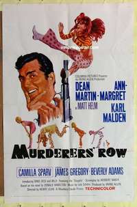 d509 MURDERERS' ROW one-sheet movie poster '66 Dean Martin, Ann-Margret