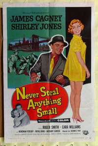 d523 NEVER STEAL ANYTHING SMALL one-sheet movie poster '59 James Cagney