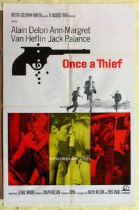d540 ONCE A THIEF one-sheet movie poster '65 Ann-Margret, Alain Delon