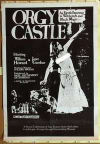 d795 TERROR AT ORGY CASTLE one-sheet movie poster '71 excruciating pleasure!