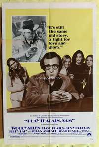 d569 PLAY IT AGAIN SAM one-sheet movie poster '72 Woody Allen, Keaton