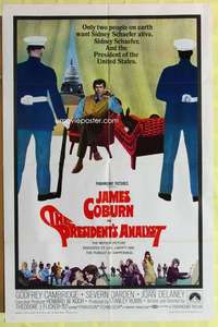 d580 PRESIDENT'S ANALYST one-sheet movie poster '68 James Coburn by couch!