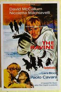 d602 RAVINE one-sheet movie poster '70 David McCallum, Nicoletta Machiavelli