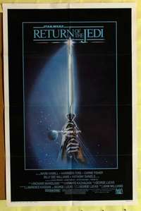 d611 RETURN OF THE JEDI one-sheet movie poster '83 George Lucas classic!