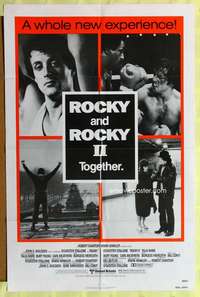 d624 ROCKY /ROCKY 2 one-sheet movie poster '80 Sylvester Stallone classic!