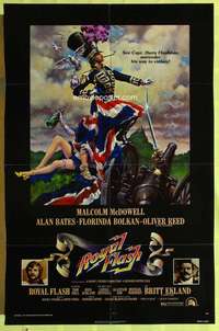 d631 ROYAL FLASH one-sheet movie poster '75 Malcolm McDowell, Alan Bates