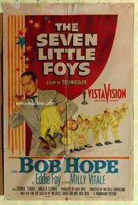 d660 SEVEN LITTLE FOYS one-sheet movie poster '55 Bob Hope with 7 kids!