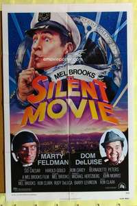 d681 SILENT MOVIE one-sheet movie poster '76 Mel Brooks, Marty Feldman