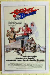 d700 SMOKEY & THE BANDIT one-sheet movie poster '77 Burt Reynolds, Field