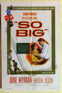 d702 SO BIG one-sheet movie poster '53 Jane Wyman, Sterling Hayden