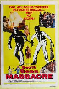 d706 SOUTH SEAS one-sheet movie poster '74 wild Philippines massacre!