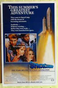 d707 SPACECAMP advance one-sheet movie poster '86 Lea Thompson, Capshaw