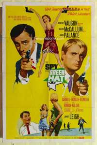 d721 SPY IN THE GREEN HAT one-sheet movie poster '66 Vaughn, U.N.C.L.E.!