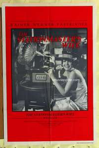 d734 STATIONMASTER'S WIFE one-sheet movie poster '77 Rainer Fassbinder