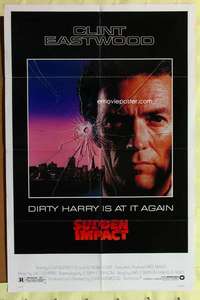 d751 SUDDEN IMPACT one-sheet movie poster '83 Clint Eastwood, Dirty Harry!