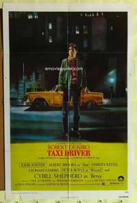 d782 TAXI DRIVER one-sheet movie poster '76 Robert De Niro, full color!