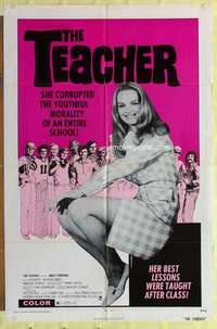 d784 TEACHER one-sheet movie poster '74 her best lessons taught after class!