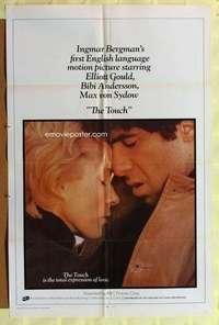 d846 TOUCH int'l one-sheet movie poster '71 Ingmar Bergman, Elliott Gould