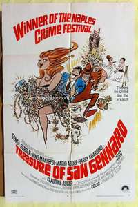 d856 TREASURE OF SAN GENNARO one-sheet movie poster '68 Senta Berger