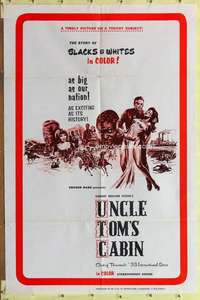 d888 UNCLE TOM'S CABIN one-sheet movie poster '69 Kroger Babb, Stowe