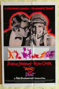 d948 WHAT'S UP DOC style B one-sheet movie poster '72 Barbra Streisand