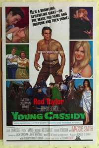d987 YOUNG CASSIDY one-sheet movie poster '65 John Ford, Rod Taylor