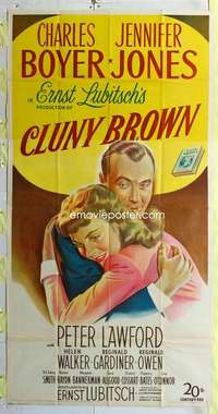 e233 CLUNY BROWN three-sheet movie poster '46 Charles Boyer, Jennifer Jones