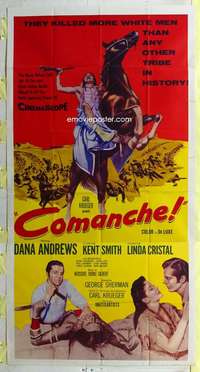 e234 COMANCHE int'l 3sh R60s Dana Andrews, Linda Cristal, they killed more white men than any other