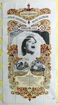 e249 DARLING LILI three-sheet movie poster '70 Julie Andrews, Blake Edwards