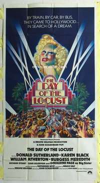 e253 DAY OF THE LOCUST int'l three-sheet movie poster '75 Schlesinger, Byrd art