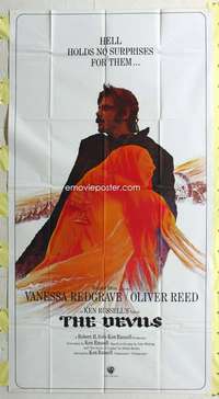 e260 DEVILS int'l three-sheet movie poster '71 Ken Russell, Vanessa Redgrave