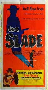 e366 JACK SLADE three-sheet movie poster '53 Mark Stevens, Dorothy Malone