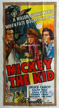 e428 MICKEY THE KID three-sheet movie poster '39 Arthur Lubin