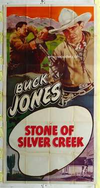 e541 BUCK JONES stock 3sh R40s Buck Jones holding gun, Stone of Silver Creek
