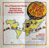 e025 AROUND THE WORLD IN 80 DAYS six-sheet movie poster R68 all-stars!