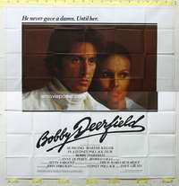 e035 BOBBY DEERFIELD int'l six-sheet movie poster '77 Al Pacino, car racing!