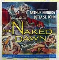e089 NAKED DAWN six-sheet movie poster '55 Edgar Ulmer, Arthur Kennedy